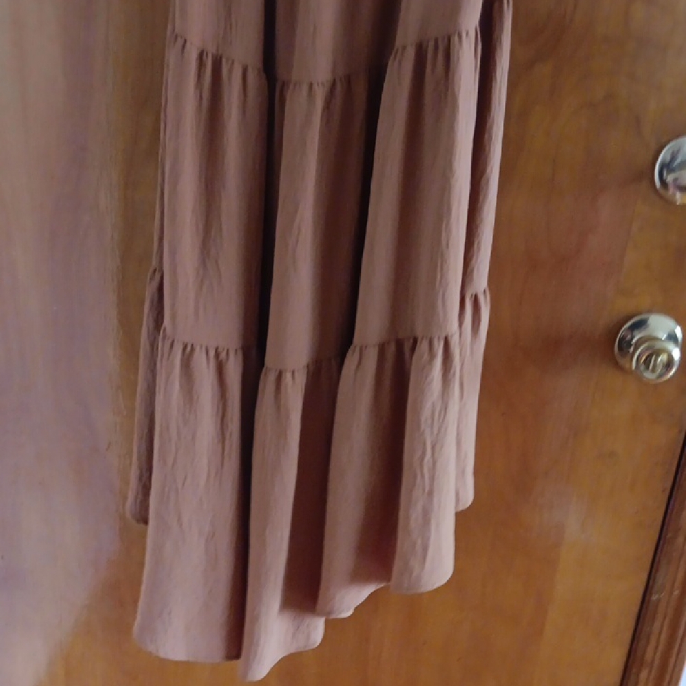 Altar'd State Chocolate Strapless Maxi Dress - Picture 6 of 6